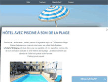 Tablet Screenshot of hotel-dorbigny.com